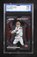 Brock Purdy 2023 Panini Prizm Emergent #H2 RC (ISA 10) at PristineAuction.com