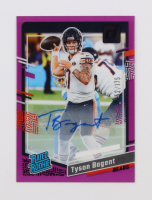 Tyson Bagent 2023 Clearly Donruss Clearly Rated Rookie Purple Autographs #100 RC #52/175 at PristineAuction.com