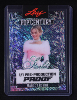 Margot Robbie Leaf Pop Century Starlet Blue Shimmer Pre-Production Proof #NNO #1/1 at PristineAuction.com