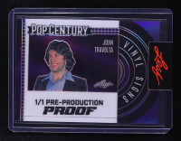 John Travolta 2024 Leaf Pop Century Purple Vinyl Signs Pre-Production Proof #NNO #1/1 at PristineAuction.com