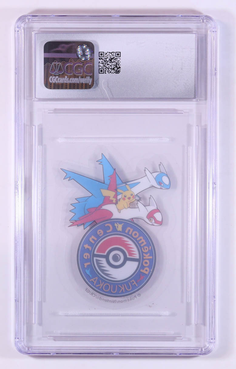 Pikachu / Latios/ Latias 2025 Pokemon Pokemon Center Promotional Stickers - Fukuoka Store Renewal (CGC 9.5) at PristineAuction.com Pikachu / Latios/ Latias 2025 Pokemon Pokemon Center Promotional Stickers - Fukuoka Store Renewal (CGC 9.5) at PristineAuction.com