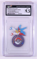 Pikachu / Latios/ Latias 2025 Pokemon Pokemon Center Promotional Stickers - Fukuoka Store Renewal (CGC 9.5) at PristineAuction.com
