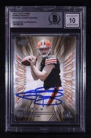 Johnny Manziel Signed 2014 Topps Prime Primed Rookies #PROJM RC (BGS | Auto Grade 10) at PristineAuction.com