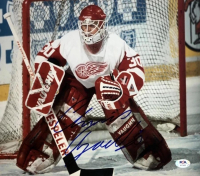 Chris Osgood Signed Red Wings 11x14 Photo (PSA) at PristineAuction.com
