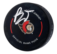 Brady Tkachuk Signed Senators Official Game Puck (Fanatics) at PristineAuction.com