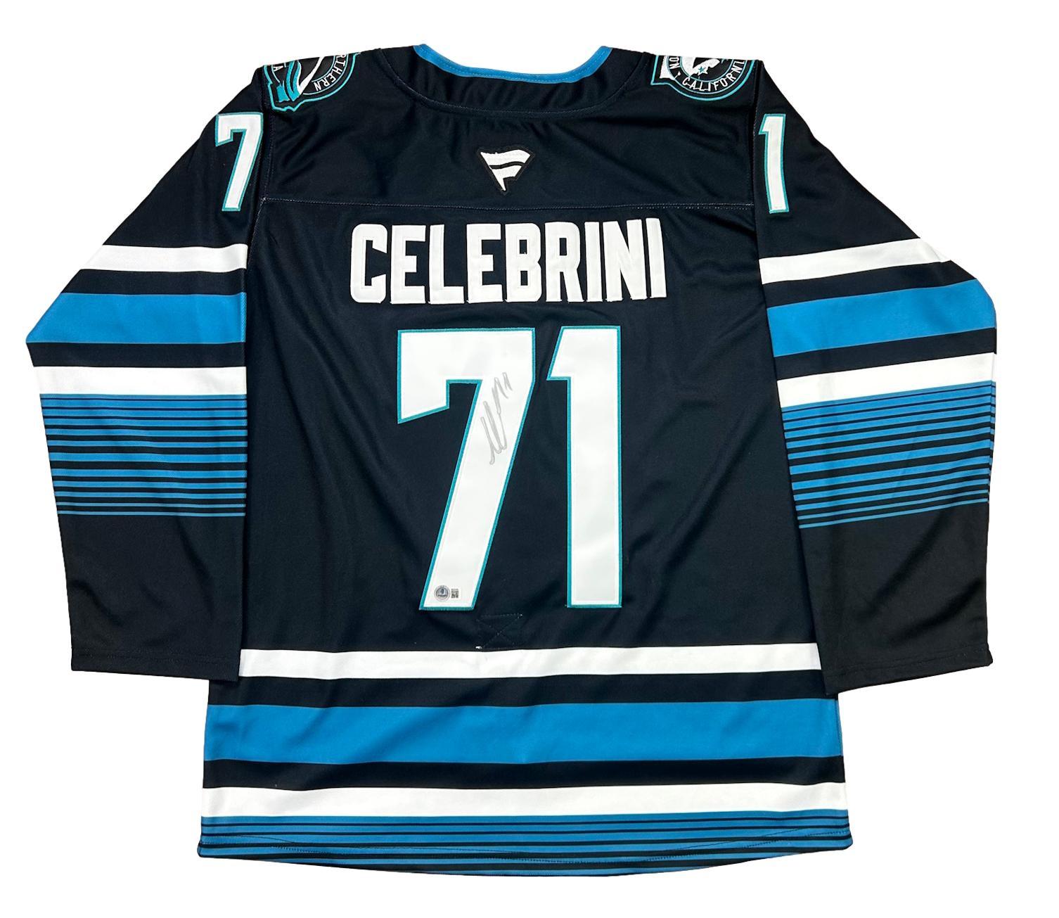 Macklin Celebrini Signed Jersey (Beckett) at PristineAuction.com Macklin Celebrini Signed Jersey (Beckett) at PristineAuction.com