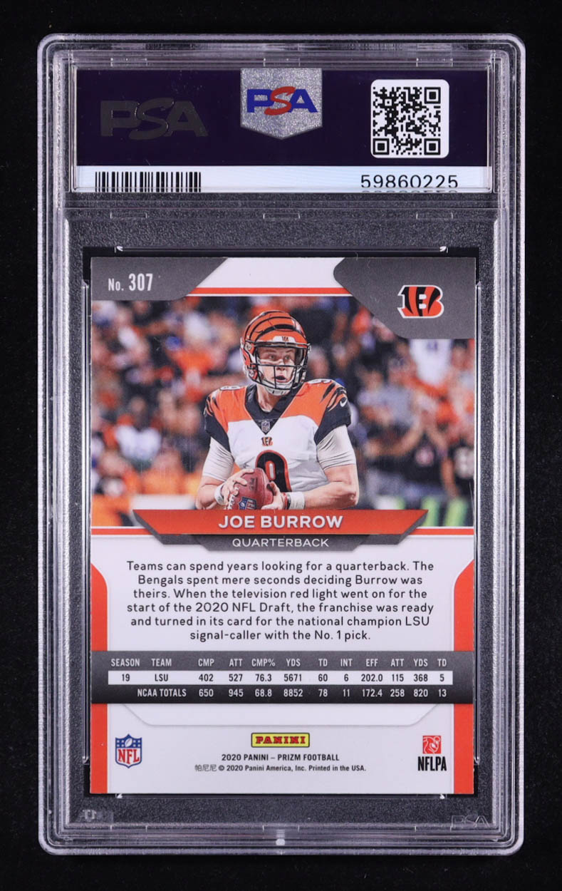 Joe Burrow 2020 Panini Prizm #307A RC (PSA 9) at PristineAuction.com Joe Burrow 2020 Panini Prizm #307A RC (PSA 9) at PristineAuction.com