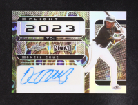 Oneil Cruz 2022 Leaf Metal Baseball Flight 2023 To... Autographs Peacock Prismatic #FTOC1 #4/4 RC at PristineAuction.com