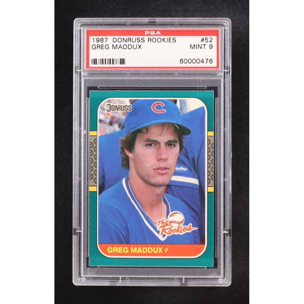 Greg Maddux 1987 Donruss Rookies #52 RC (PSA 9) at PristineAuction.com
