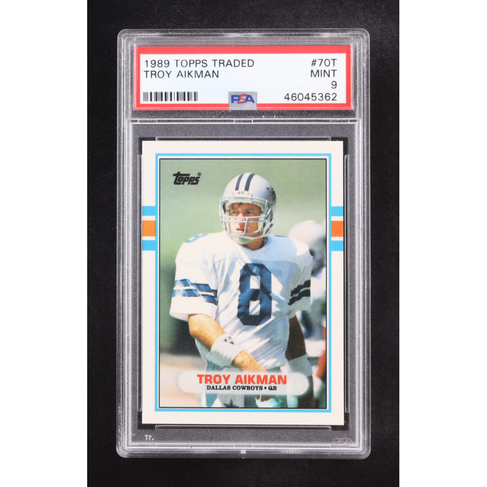 Troy Aikman 1989 Topps Traded #70T RC (PSA 9) at PristineAuction.com