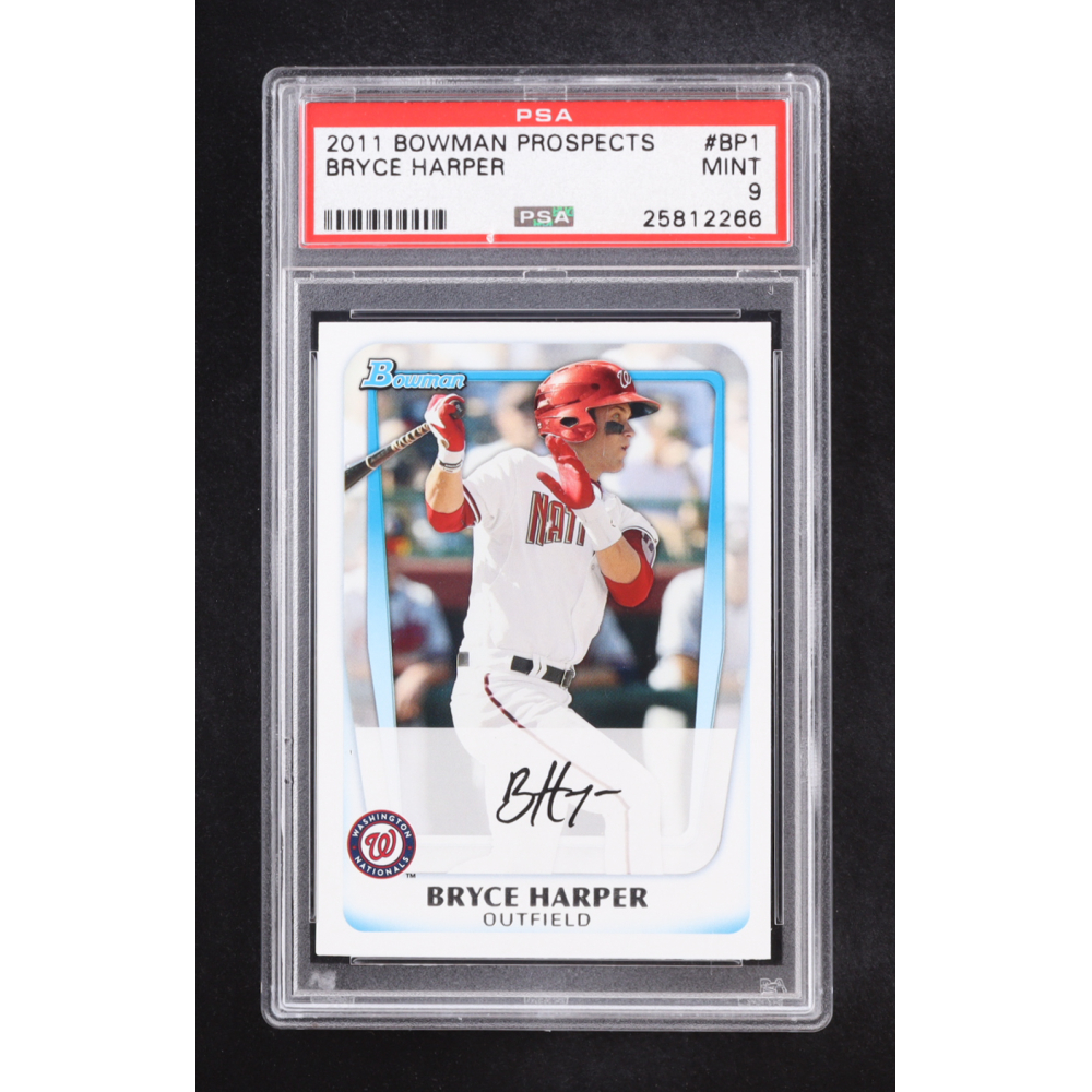 Bryce Harper 2011 Bowman Prospects #BP1A RC (PSA 9) at PristineAuction.com