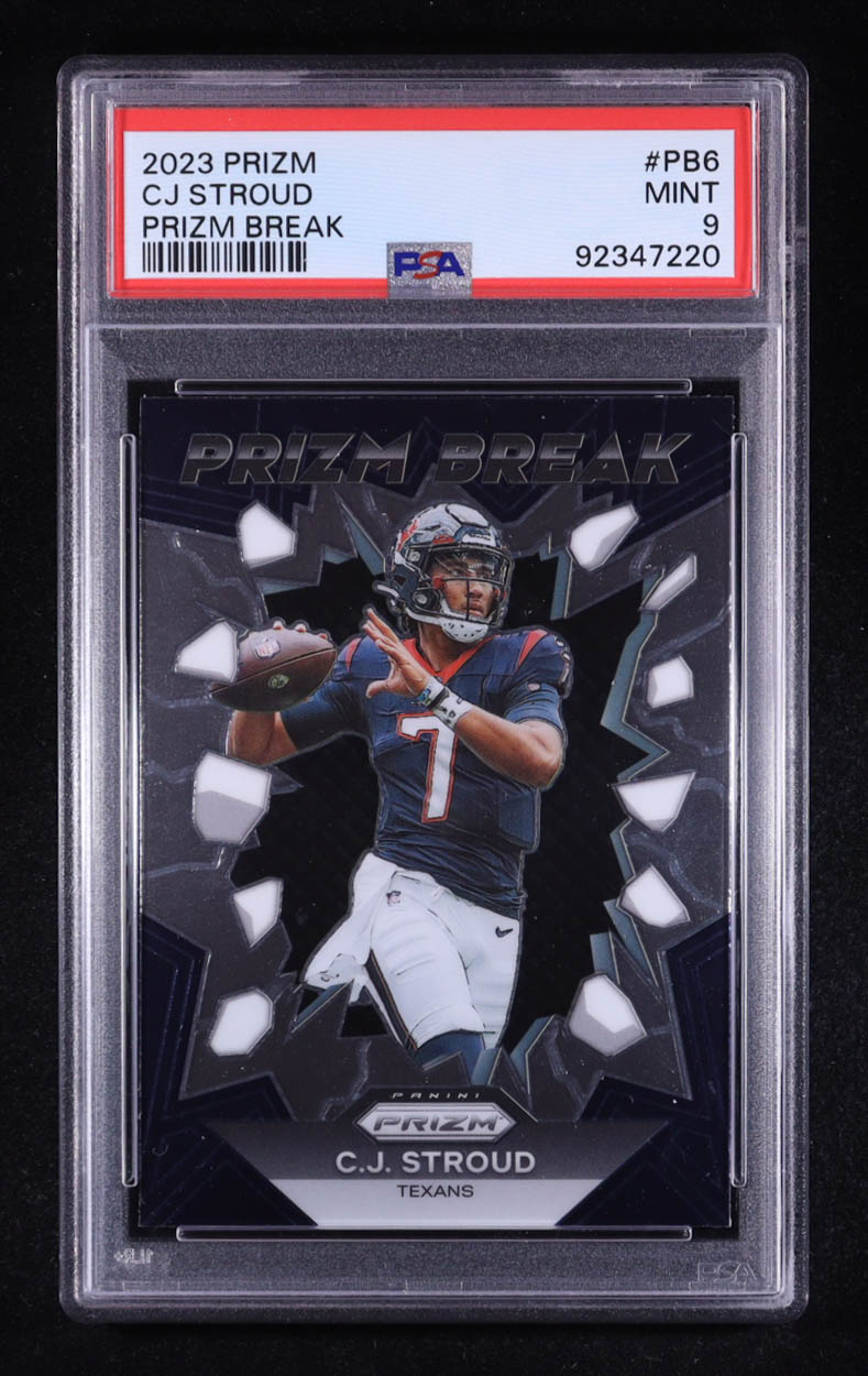 CJ Stroud 2023 Panini Prizm Prizm Break #6 RC (PSA 9) at PristineAuction.com CJ Stroud 2023 Panini Prizm Prizm Break #6 RC (PSA 9) at PristineAuction.com