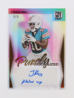 Tyreek Hill 2024 Pro Set Pure Purely Personalized Shimless Gold Spectrum #PPETH2 #5/5 at PristineAuction.com
