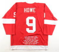 Gordie Howe Signed Career Highlight Stat Jersey (PSA) at PristineAuction.com