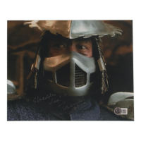 Francois Chau Signed "Teenage Mutant Ninja Turtles II: The Secret of the Ooze" 8x10 Photo Inscribed "Shredder lives" (Beckett) at PristineAuction.com