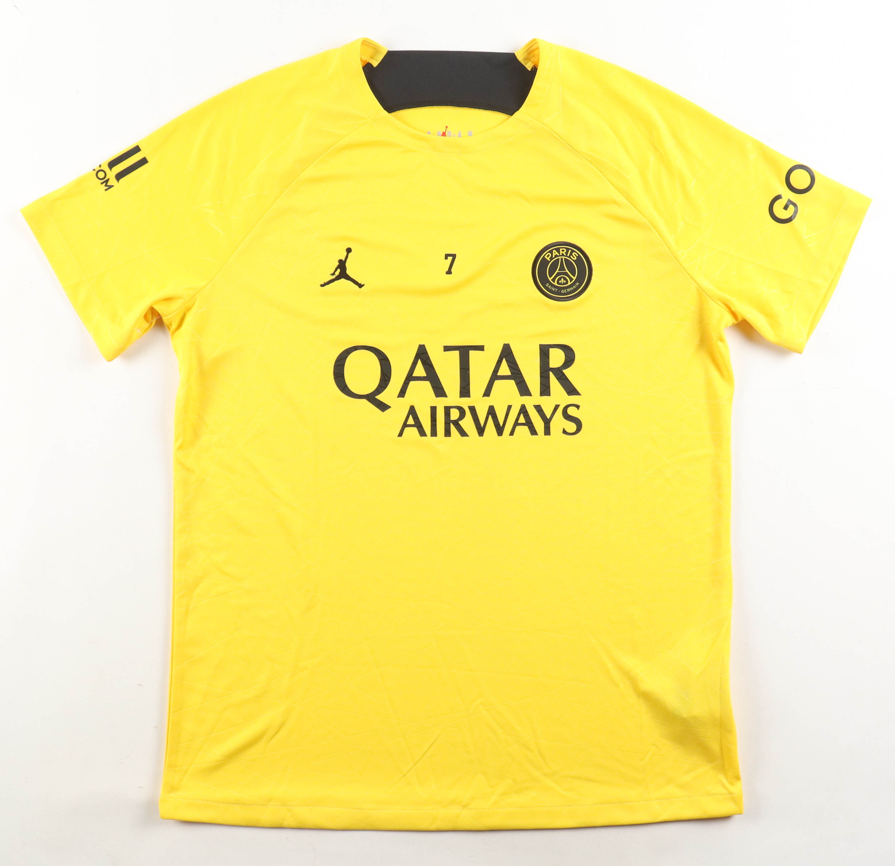 Kylian Mbappe Signed Paris Saint-Germain Jordan Authentic Warm-Up Shirt (MEARS) at PristineAuction.com Kylian Mbappe Signed Paris Saint-Germain Jordan Authentic Warm-Up Shirt (MEARS) at PristineAuction.com