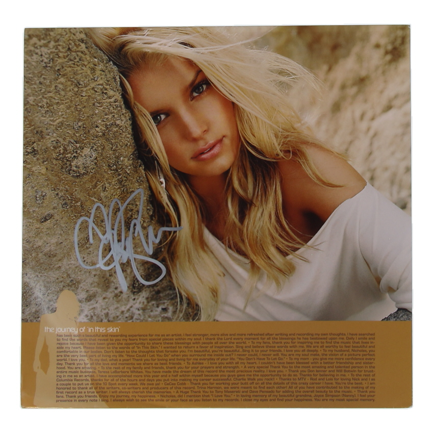 Jessica Simpson Signed "In This Skin" Album Sleeve (Beckett) at PristineAuction.com Jessica Simpson Signed "In This Skin" Album Sleeve (Beckett) at PristineAuction.com