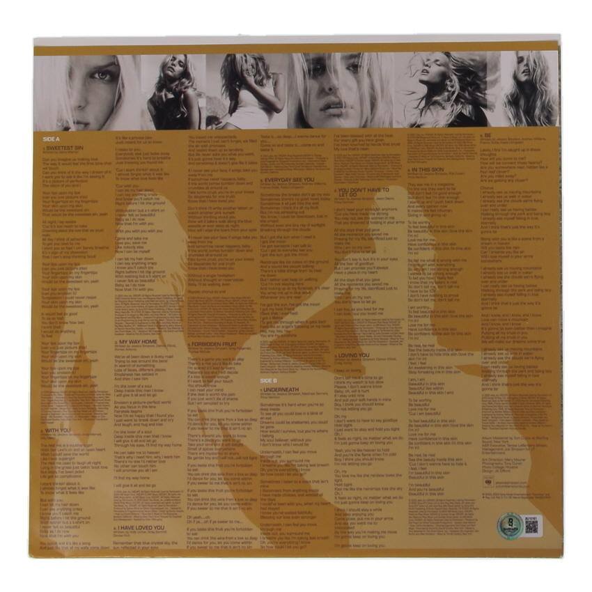 Jessica Simpson Signed "In This Skin" Album Sleeve (Beckett) at PristineAuction.com Jessica Simpson Signed "In This Skin" Album Sleeve (Beckett) at PristineAuction.com