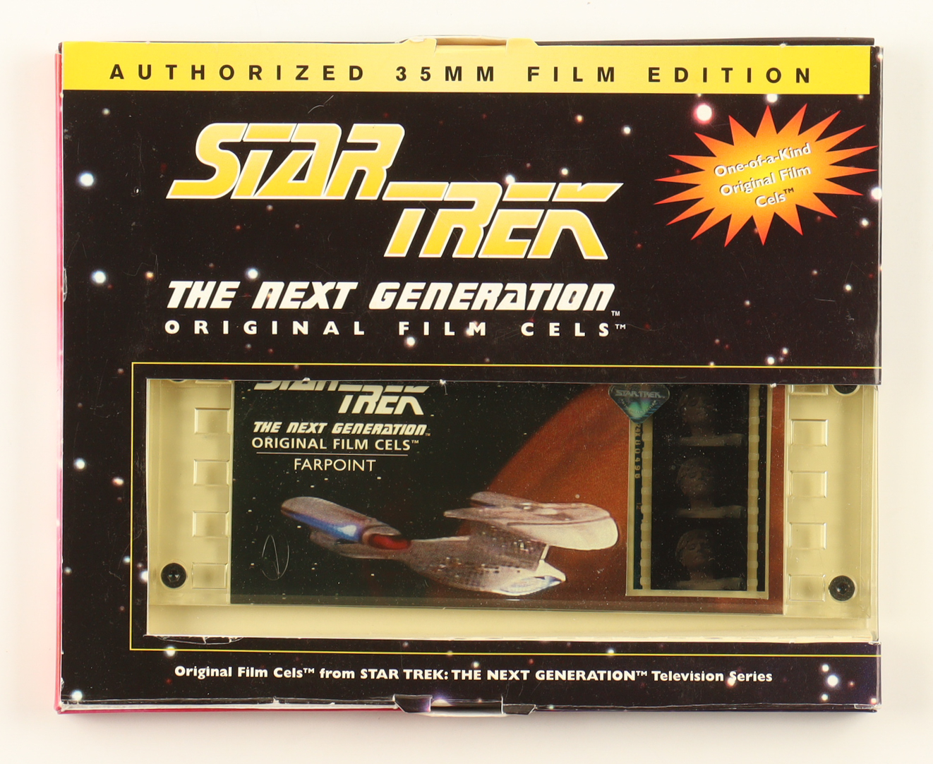 "Star Trek: The Next Generation" 1996 Original 35mm Film Cell In Original Sealed Package at PristineAuction.com "Star Trek: The Next Generation" 1996 Original 35mm Film Cell In Original Sealed Package at PristineAuction.com