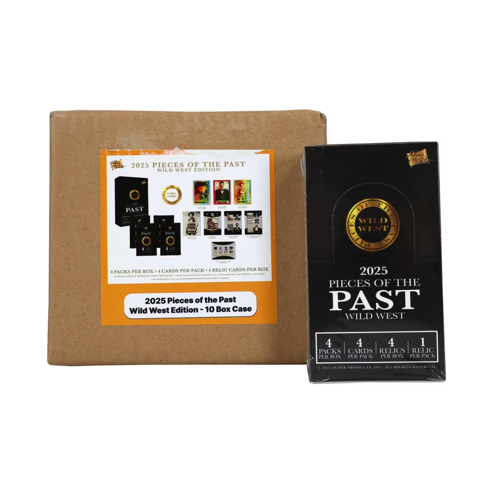 Pieces of the Past Wild West Edition Hobby 10-Box Case (Keepsake Trading Cards 2025) at PristineAuction.com