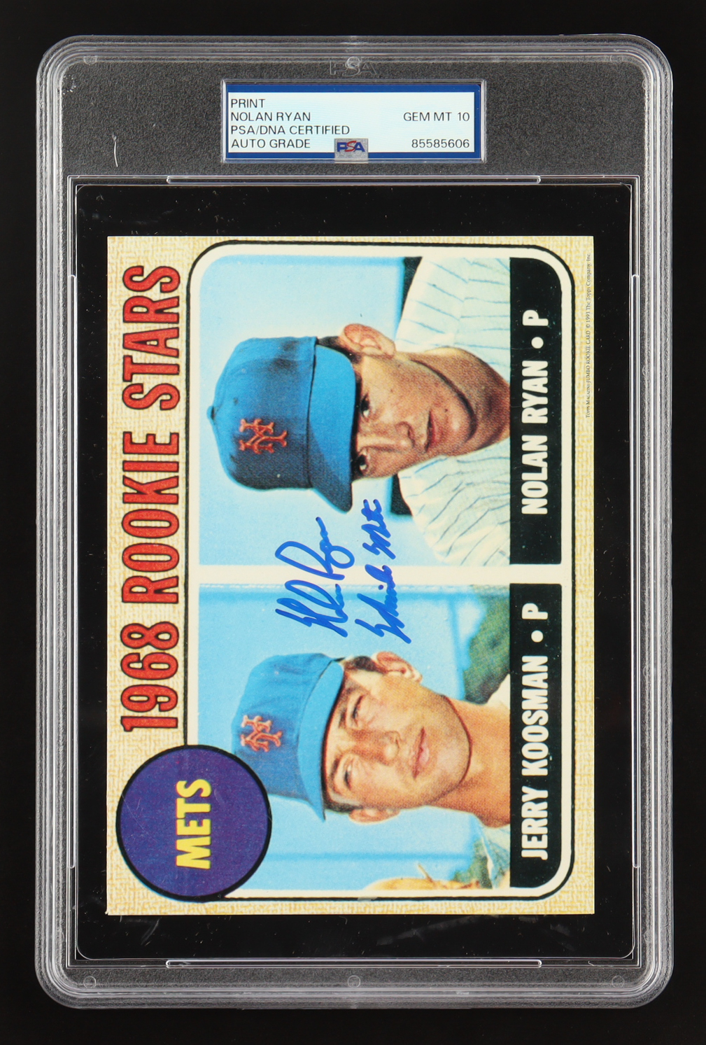Nolan Ryan Signed Jumbo 2001 Topps Card Inscribed "The Ryan Express" (PSA | Auto 10) at PristineAuction.com Nolan Ryan Signed Jumbo 2001 Topps Card Inscribed "The Ryan Express" (PSA | Auto 10) at PristineAuction.com