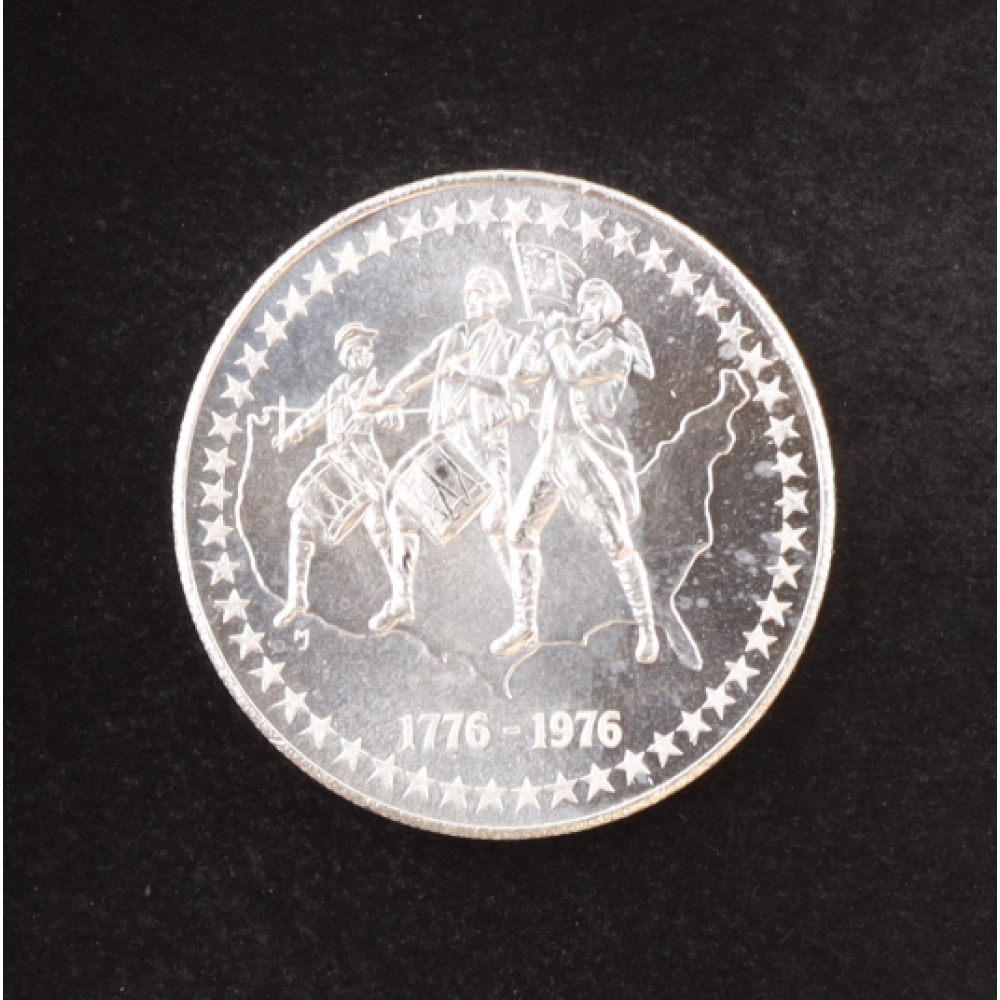 Swiss of America "The Spirit of 76" Draper Mint Vintage 1oz .999 Fine Silver Round at PristineAuction.com