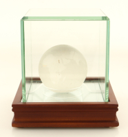 Tiffany & Co. Lead Crystal Globe With Wood & Glass Display Case at PristineAuction.com