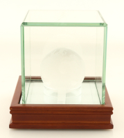 Tiffany & Co. Lead Crystal Globe With Wood & Glass Display Case at PristineAuction.com