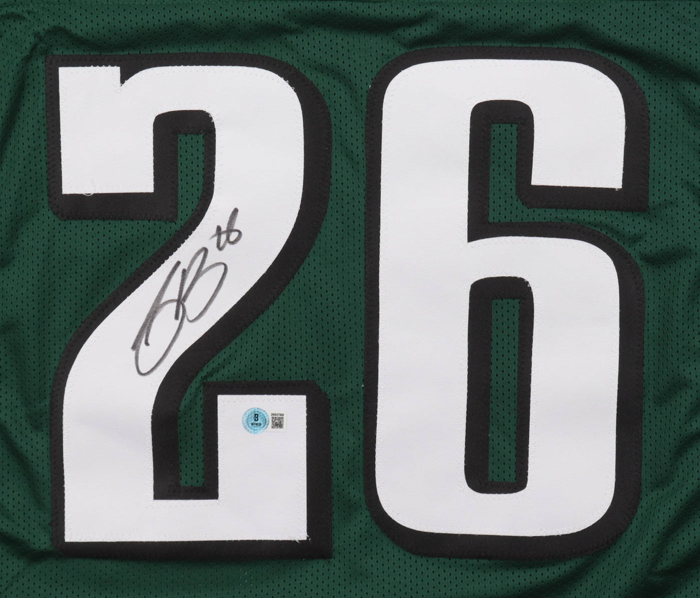 Saquon Barkley Signed Jersey (Beckett) at PristineAuction.com Saquon Barkley Signed Jersey (Beckett) at PristineAuction.com