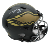 AJ Brown Signed Eagles Full-Size Authentic On-Field Salute to Service Alternate Speed Helmet (Beckett) at PristineAuction.com