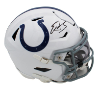 Edgerrin James Signed Colts Mid-Size SpeedFlex Helmet With Visor (Radtke) at PristineAuction.com
