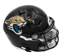 Travis Hunter Signed Jaguars Mid-Size SpeedFlex Helmet With Visor (Beckett) at PristineAuction.com