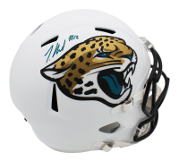 Travis Hunter Signed Jaguars Full-Size Alternate Speed Helmet (Beckett) at PristineAuction.com