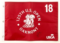 Xander Schauffele Signed 2025 "125th U.S. Open Oakmont" Golf Pin Flag (JSA) at PristineAuction.com