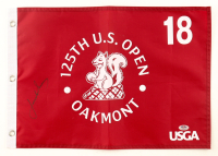 Jordan Spieth Signed 2025 "125th U.S. Open Oakmont" Golf Pin Flag (PSA) at PristineAuction.com