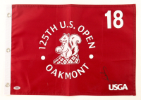 Jordan Spieth Signed 2025 "125th U.S. Open Oakmont" Golf Pin Flag (PSA) at PristineAuction.com