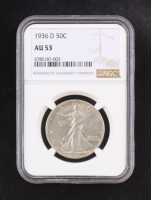 1936-D Walking Liberty Silver 50C Half Dollar (NGC AU53) at PristineAuction.com