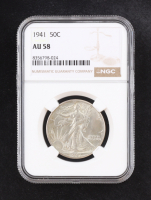 1940 Walking Liberty Silver 50C Half Dollar (NGC AU58) at PristineAuction.com