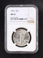1942 Walking Liberty Silver 50C Half Dollar (NGC MS61) at PristineAuction.com