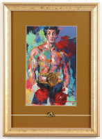 "Rocky" Custom Framed Neiman Art Print Display with Rocky Lapel Pin at PristineAuction.com