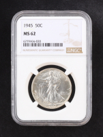 1945 Walking Liberty Silver 50C Half Dollar (NGC MS62) at PristineAuction.com