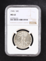1945 Walking Liberty Silver 50C Half Dollar (NGC MS62) at PristineAuction.com