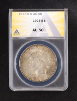1923-S Peace Silver Dollar (ANACS AU50) at PristineAuction.com