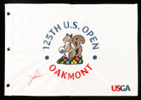 Jon Rahm Signed 2025 "125th U.S. Open Oakmont" Golf Pin Flag (JSA) at PristineAuction.com