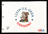 Ludvig Aberg Signed 2025 "125th U.S. Open Oakmont" Golf Pin Flag (PSA) at PristineAuction.com