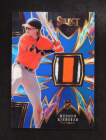 Heston Kjerstad 2024 Panini Select Sparks Relics Patch Blue Prizms #SPK-HK RC #33/49 at PristineAuction.com