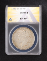 1922-S Peace Silver Dollar (ANACS EF40) at PristineAuction.com