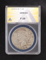 1935-S Peace Silver Dollar (ANACS F15) at PristineAuction.com