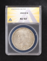 1922-D Peace Silver Dollar (ANACS AU53) at PristineAuction.com