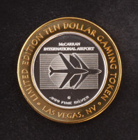 McCarran Airport Las Vegas Casino .999 Fine Silver $10 Gaming Token at PristineAuction.com
